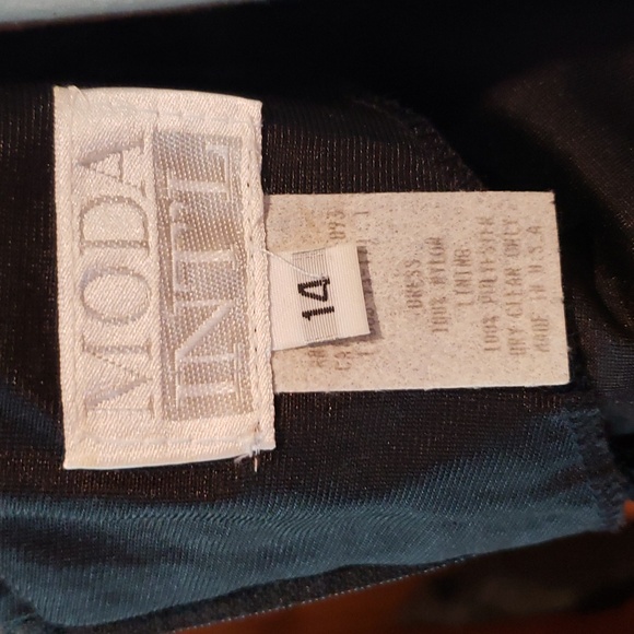 MODA INTERNATIONAL Cocktail Dress - Stretchy Black Lace - 14 - EVC - Picture 4 of 13